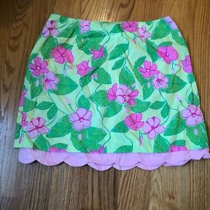 Lilly Pulitzer mandevilla floral print skirt
